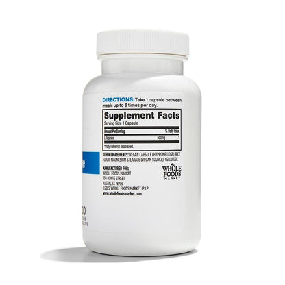 365 by Whole Foods Market L-Arginin 500 mg, 100 vegane Kapseln