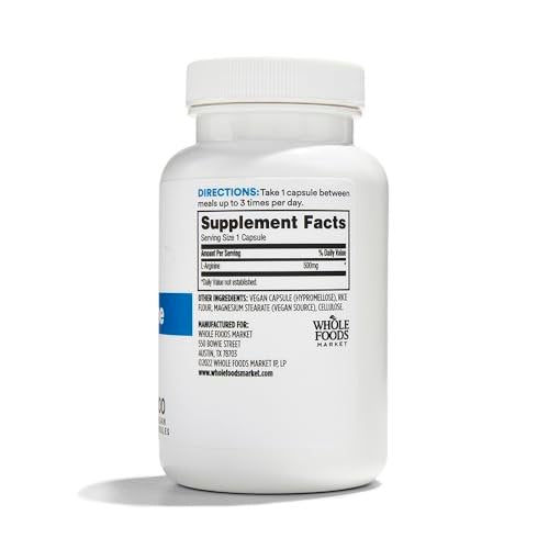365 by Whole Foods Market L-Arginin 500 mg, 100 vegane Kapseln