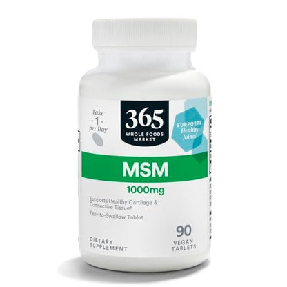 365 by Whole Foods Market, MSM 1000 mg, 90 Tabletten