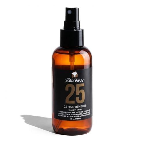 THESALONGUY 25 Spray Leave-In Conditioner – Kollagen, Keratin & Biotin Haarrepair für Männer & Frauen – Stärkt, entwirrt & schützt – Leichte, nicht fettende Formel (118 ml)