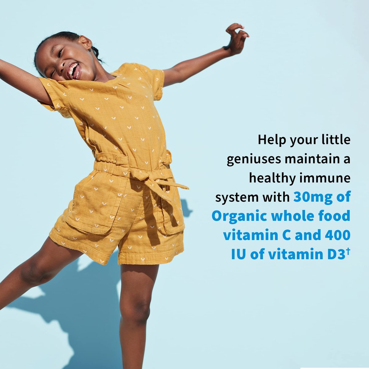 Garden of Life Dr. Formulated Probiotics Organic Kids+ plus Vitamin C & D - Beeren-Kirsche - gluten-, milch- & sojafreies Immun- & Verdauungsergänzungsmittel, kein zugesetzter Zucker, 30 Kautabletten (haltbar)