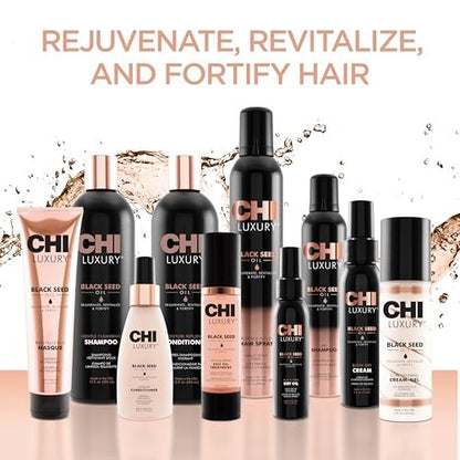 CHI Luxury Black Seed Oil Intense Repair Hot Oil Behandlung – Feuchtigkeitsspendend & stärkend für trockenes & geschädigtes Haar, sulfat-, paraben- & glutenfrei, 1,7 oz