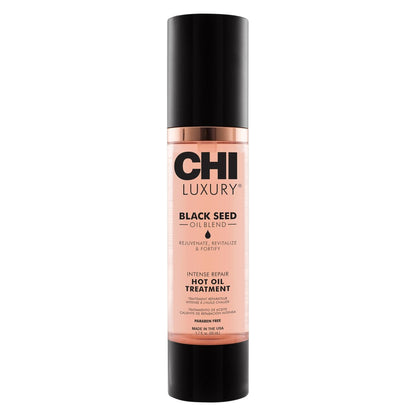 CHI Luxury Black Seed Oil Intense Repair Hot Oil Behandlung – Feuchtigkeitsspendend & stärkend für trockenes & geschädigtes Haar, sulfat-, paraben- & glutenfrei, 1,7 oz