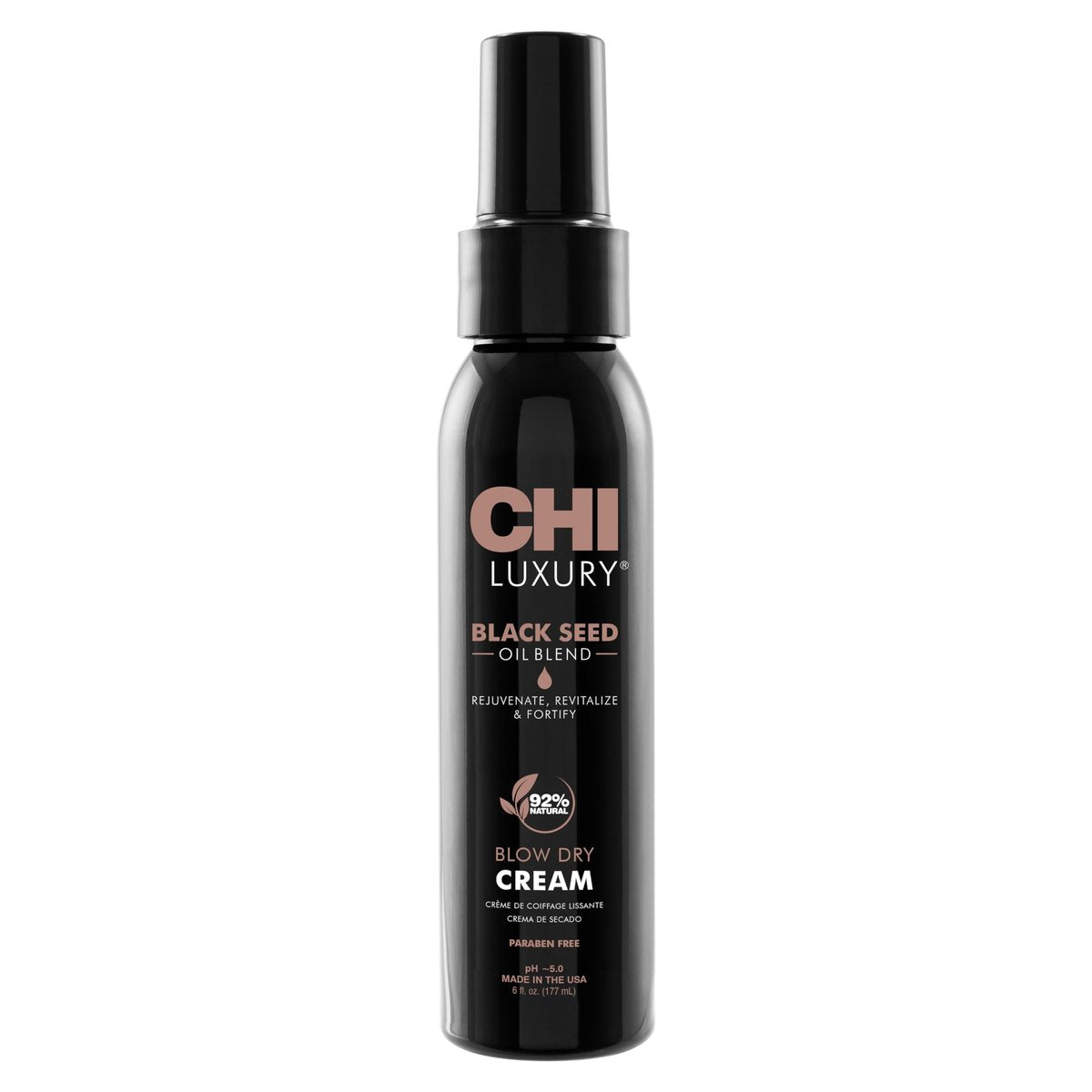 CHI Luxury Black Seed Oil Blow Dry Cream – Feuchtigkeitsspendende Stylingcreme für glattes & geschmeidiges Haar, leichter Halt, sulfat-, paraben- & glutenfrei, 177 ml
