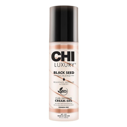 CHI Luxury Black Seed Oil Curl Defining Cream Gel – Locken definieren, Frizz kontrollieren & Haar stärken für Glanz, sulfat-, paraben- & glutenfrei, 150 ml