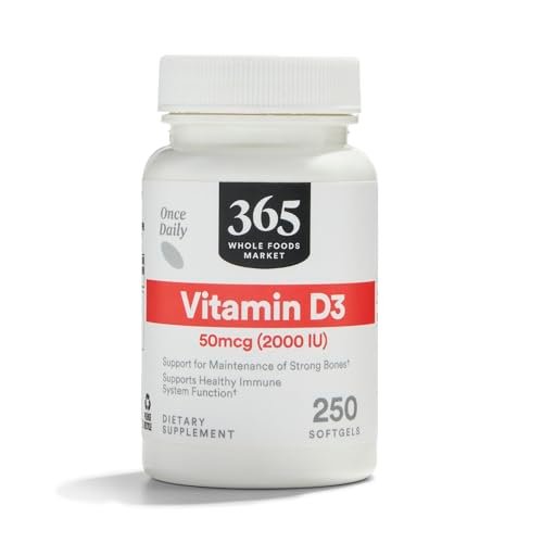 365 by Whole Foods Market Vitamin D3 2000 IE – 250 Kapseln