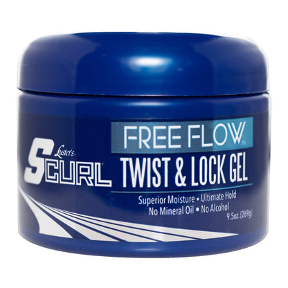 Luster's SCurl Free Flow Twist & Lock Gel – 269 g Styling-Gel für definierte Locken und Wellen