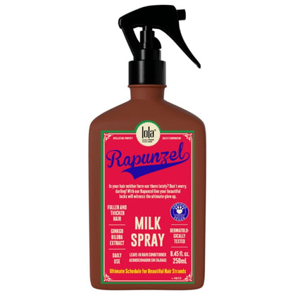 Lola From Rio – Rapunzel Milk Spray für Frauen – Feuchtigkeitsspendender Leave-In Conditioner & Entwirrer – Leichte Haarpflege für trockenes, geschädigtes Haar – 250 ml