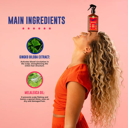 Lola From Rio – Rapunzel Haar-Tonic Spray für Frauen – Haarstärkende Behandlung – Verdickungsspray für feines Haar – Unterstützt volleres, gesünder aussehendes Haar – 250 ml