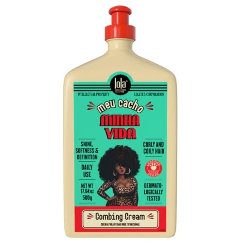 Lola From Rio – Meu Cacho Minha Vida – Lockencreme für weiche, federnde Locken & Wellen – leichter, feuchtigkeitsspendender Curl Enhancer – 500 ml