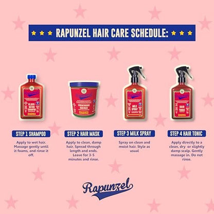 Lola From Rio – Rapunzel Stärkendes Shampoo – Nährendes & kräftigendes Shampoo für feines, dünner werdendes Haar – Unterstützt die Vitalität von Kopfhaut & Haar – Sulfatfrei & feuchtigkeitsspendend – 250 ml
