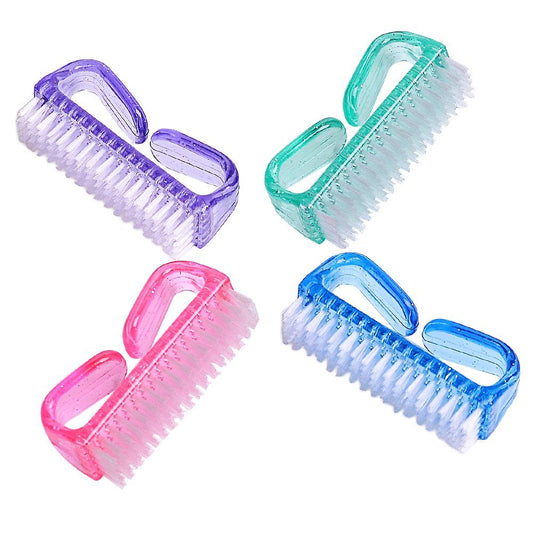 hupos Handgriff Nagelbürste, Fingernagel-Schrubbreiniger für Zehen und Nägel, Pedikürebürsten für Männer und Frauen, 4er-Pack
