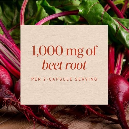 Nature's Way Rote-Bete-Kapseln, 1000 mg pro 2-Kapsel-Portion, unterstützt antioxidative Stoffwechselwege, hilft freie Radikale zu neutralisieren, vegan, 320 Kapseln