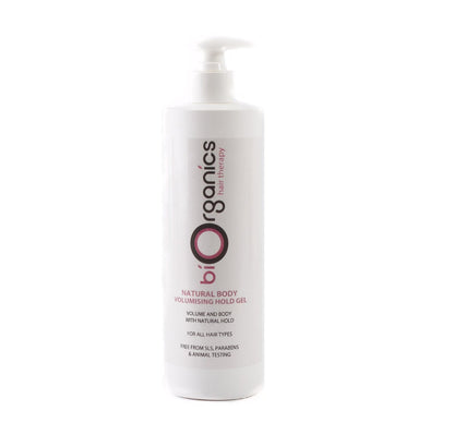 BiOrganics Natural Body Volumising Hold Gel – 500g für langanhaltenden Halt und Volumen