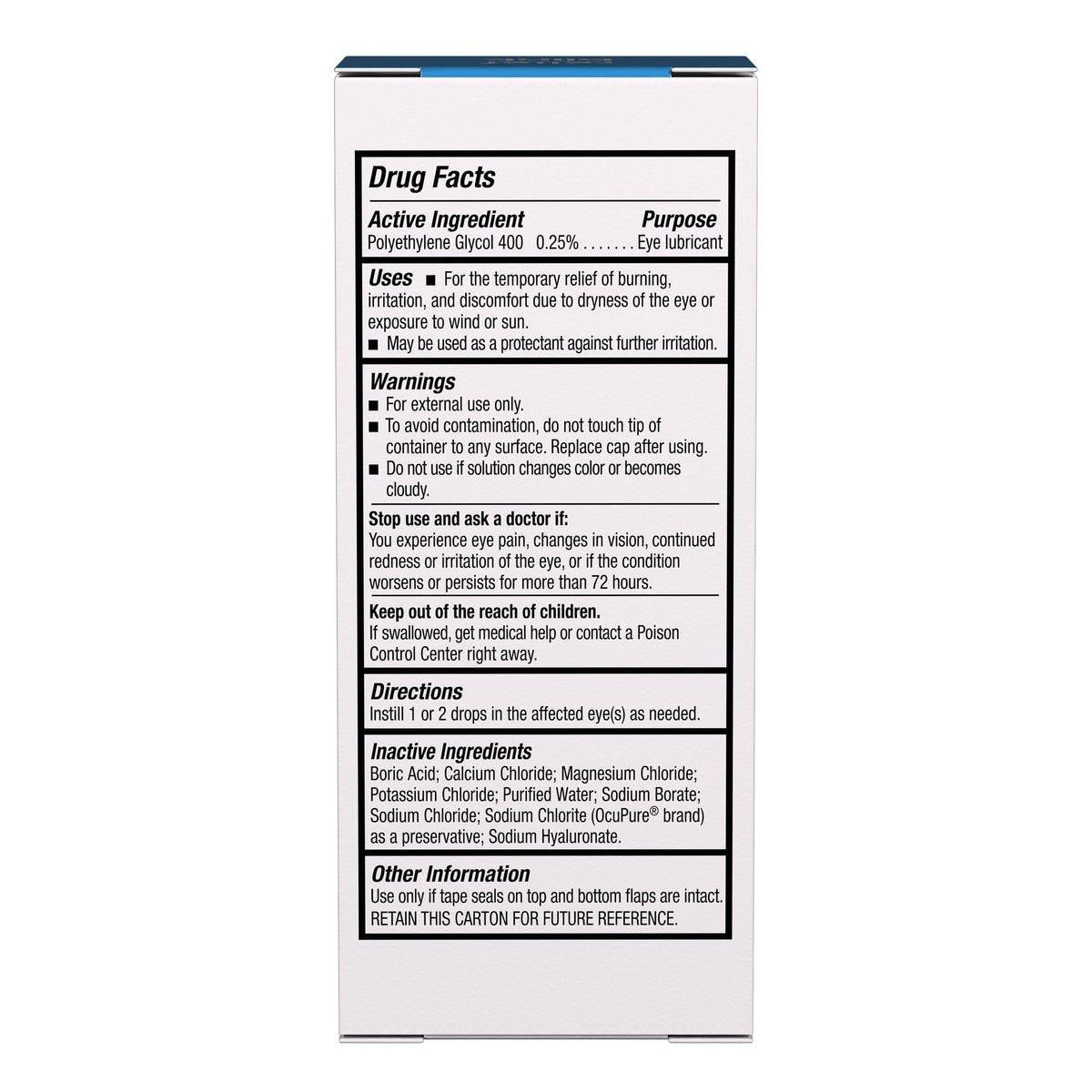 BLINK GelTears Augentropfen für trockene Augen – Feuchtigkeitsspendend & Beruhigend bei mittelschwerer bis schwerer Trockenheit – Sofortige Linderung & Lang anhaltende Hydratation für Tag und Nacht – 0,34 Fl Oz