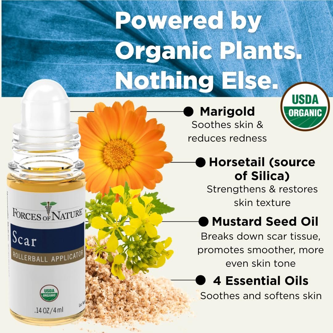 Forces Of Nature Narbenpflege Roll-On Bio 0,14 Fl Oz - Natürliche Narbenreduktion
