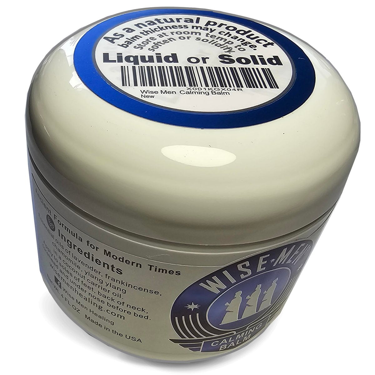 Wise Men Calm Balm - 120 ml. Natürliches ätherisches Öl zur Unterstützung von Entspannung und Aromatherapie