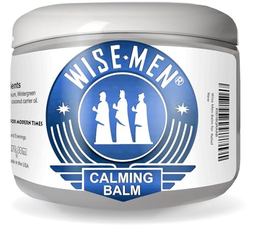 Wise Men Calm Balm - 120 ml. Natürliches ätherisches Öl zur Unterstützung von Entspannung und Aromatherapie