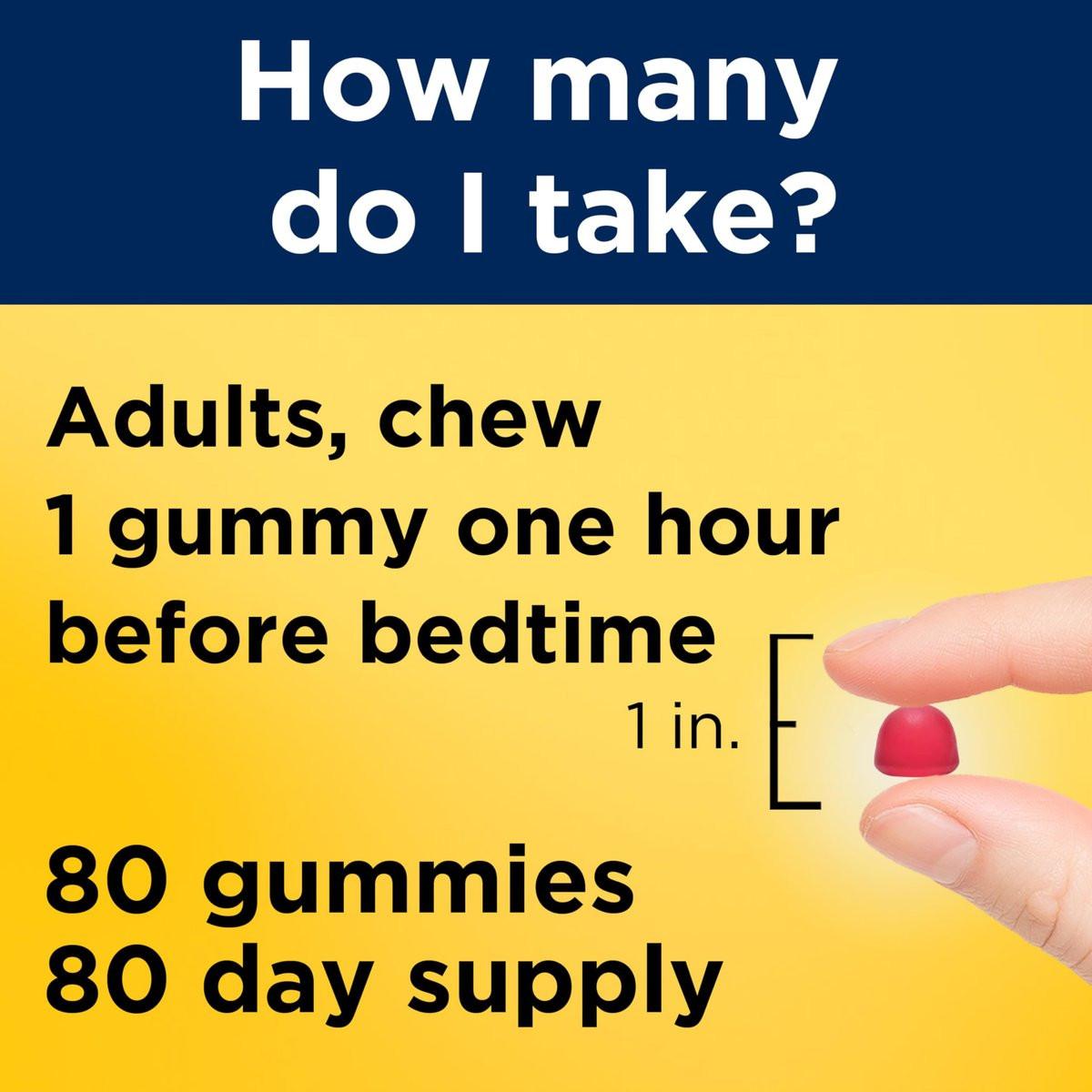 Nature Made Melatonin Gummis 2,5 mg – 80 Stück, 80-Tage-Vorrat, Schlafhilfe für Erwachsene, 100 % Medikamentenfrei