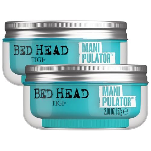 TIGI Bed Head Manipulator Hair Putty 2er-Pack – Starker Halt, Frizz-Kontrolle, Anti-Humidität, für Frauen und Männer, 2,01 oz pro Tube