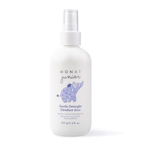 MONAT Junior™ Sanfter Entwirrer – Sanfter und tränenfreier Haarentwirrungsspray für Kinder. Natürlich, sulfat- und parabenfrei – 177 ml / 6 fl. oz.