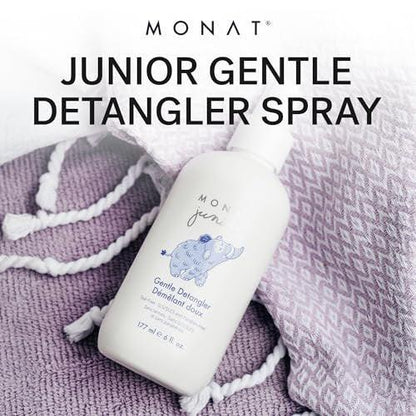 MONAT Junior™ Sanfter Entwirrer – Sanfter und tränenfreier Haarentwirrungsspray für Kinder. Natürlich, sulfat- und parabenfrei – 177 ml / 6 fl. oz.