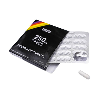 Precision Hydration Elektrolyt-Kapseln – 15 Blisterpackungen (wasserfest) – Salz-Kapseln gegen Krämpfe – ohne künstliche Inhaltsstoffe – magenfreundliche Formel – glutenfrei, vegan (1er-Pack)