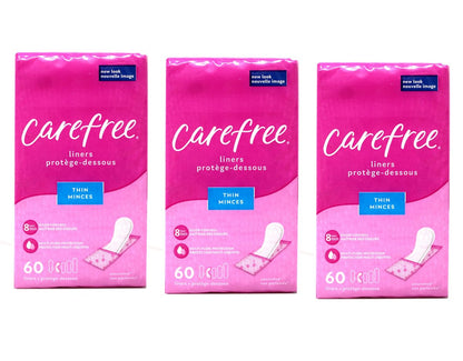 Carefree Acti-Fresh Body Shape Slipeinlagen Dünn To Go Unparfümiert - 60 Einlagen, 3er-Pack