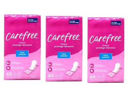 Carefree Acti-Fresh Body Shape Slipeinlagen Dünn To Go Unparfümiert - 60 Einlagen, 3er-Pack