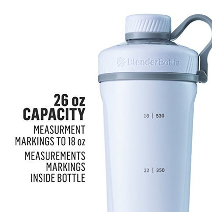 BlenderBottle Radian Isolierflasche aus Edelstahl – 26 Unzen, Matt Schwarz – Shaker Cup mit Drahtschneebesen