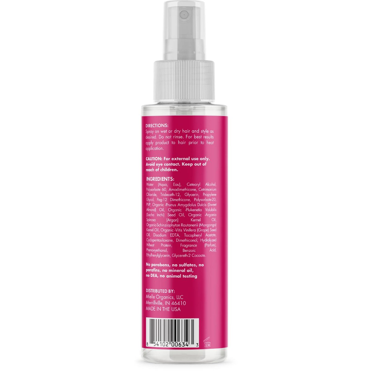 Mielle Organics Mongongo Oil Thermal & Heat Protectant Spray – Hitzeschutzspray für alle Haartypen, 118 ml