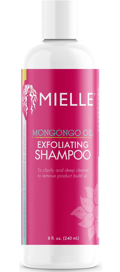 Mielle Organics Mongongo Oil Peeling-Shampoo für die Kopfhaut - Sulfatfreies Shampoo & Kopfhautpeeling zur Entfernung von Schmutz, Öl & Produktrückständen - Erhält die essentielle Feuchtigkeit (240 ml)