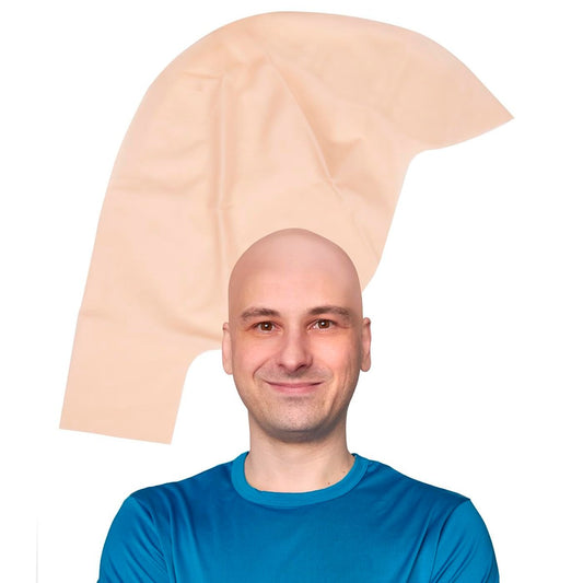 Kangaroo Latex Glatzkopf-Kappe für Erwachsene - Realistische Beige Hautkopf-Kappe für Männer und Frauen - Perücke-Zubehör für Theater, Cosplay und Verkleidung