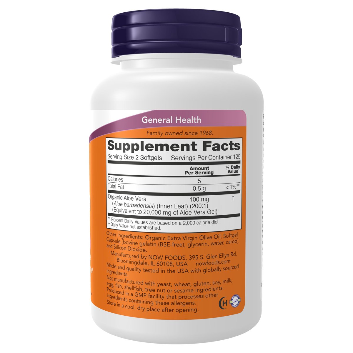 NOW Foods Aloe Vera 10.000 mg - 250 Softgels - Unterstützt die Verdauungsgesundheit