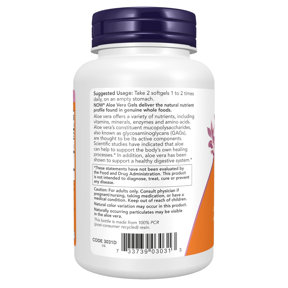NOW Foods Aloe Vera 10.000 mg - 250 Softgels - Unterstützt die Verdauungsgesundheit