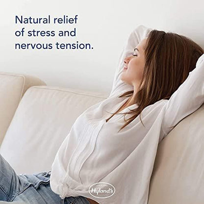 Hyland's Nerven-Tonikum Stressabbau Tabletten, Natürliche Linderung von Ruhelosigkeit, Nervosität und Reizbarkeit, Nicht gewohnheitsbildend, Schnell lösliche Tabletten, 50 Stück