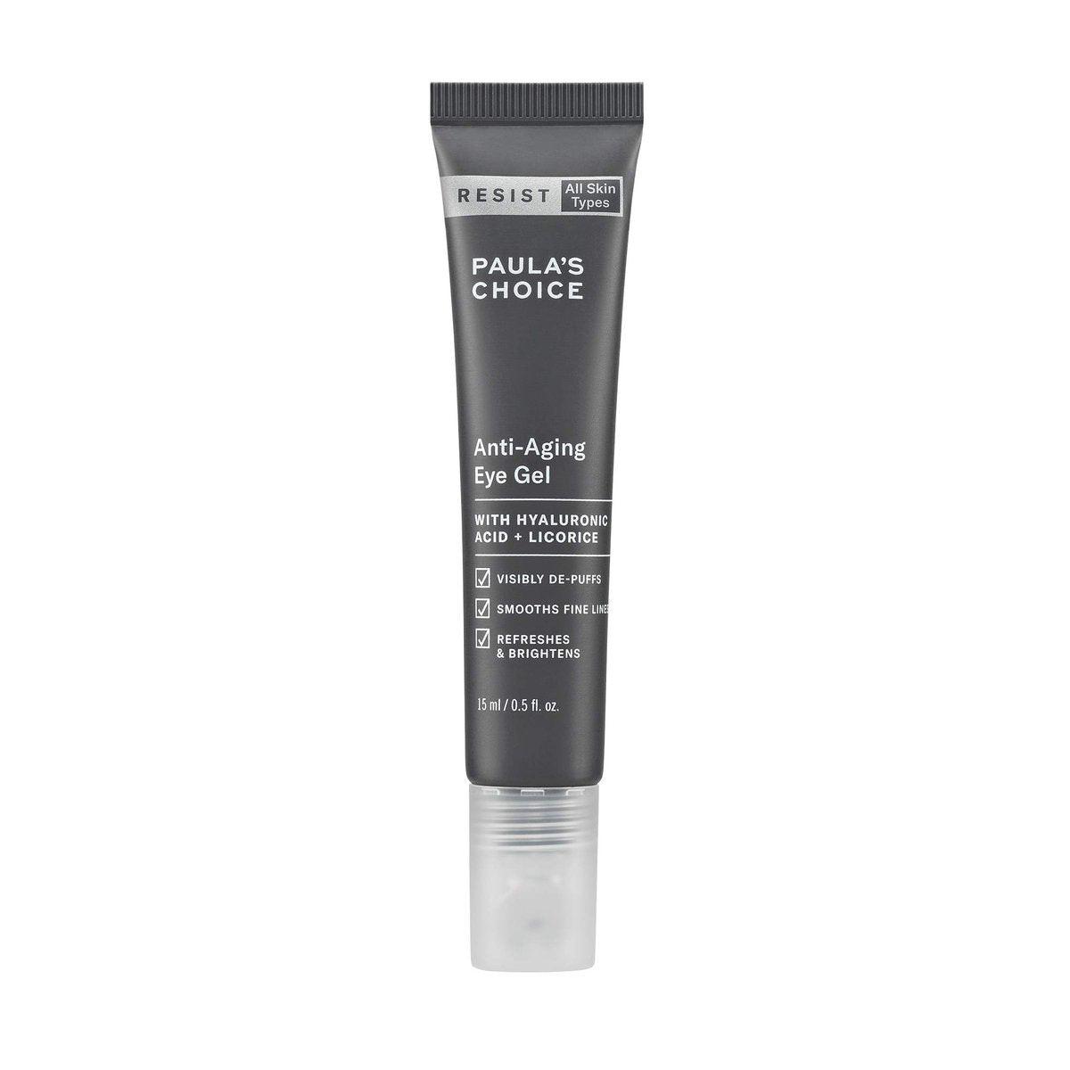 Paula's Choice RESIST Anti-Aging Augen-Gel mit Hyaluronsäure – gegen dunkle Augenringe, Schwellungen, Krähenfüße, feine Linien und Fältchen, 15 ml