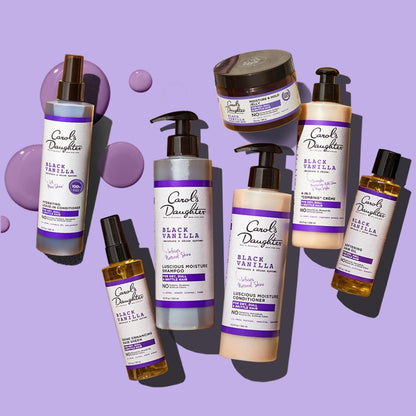 Carol's Daughter Black Vanilla Sulfatfreies Shampoo und Conditioner Set für lockiges, welliges oder natürliches Haar, feuchtigkeitsspendende Haarpflege für trockenes, geschädigtes Haar mit Spliss, 1 Kit