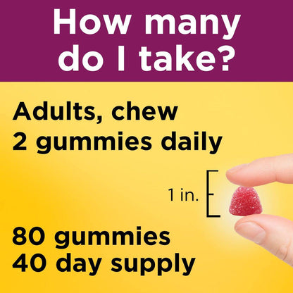 Nature Made Frauen Multivitamin-Gummis mit Omega-3, 80 Stück, 40 Tage Vorrat