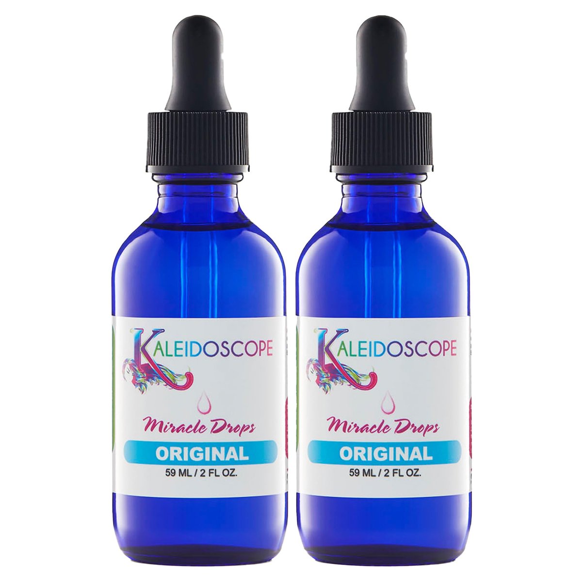 Kaleidoscope Miracle Drops – Schnell einziehendes Haaröl gegen trockene Kopfhaut & für Haarwachstum – 2er-Pack (2 x 59 ml)