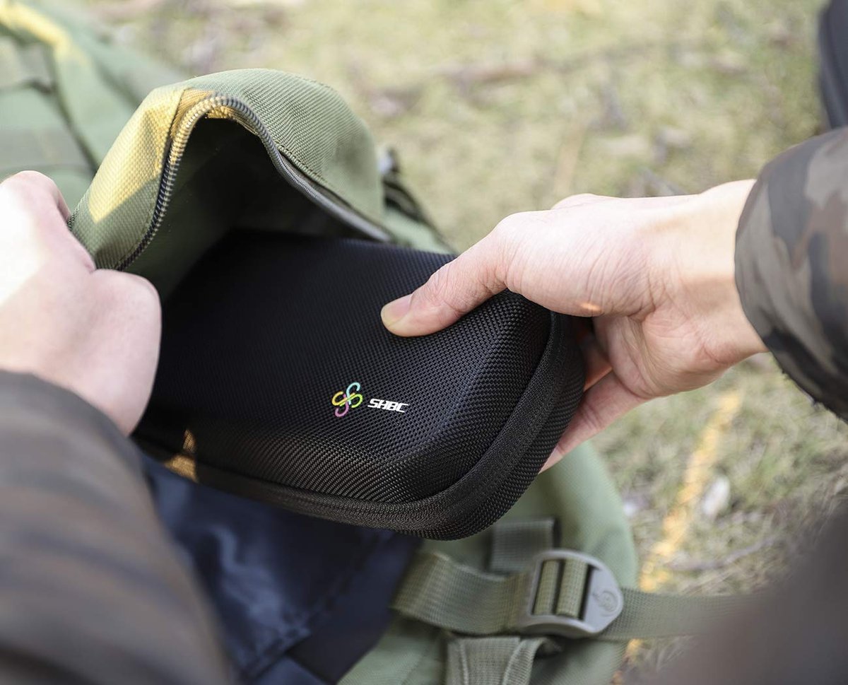 SHBC Insulin-Kühltasche für Diabetiker – isolierte Kühltasche mit 2 Kühlakkus, schwarz