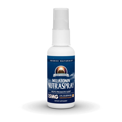 Source Naturals Sleep Science Melatonin NutraSpray – Orangen-Geschmack – 1,5 mg – 59 ml