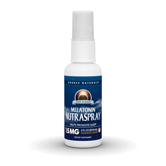 Source Naturals Sleep Science Melatonin NutraSpray – Orangen-Geschmack – 1,5 mg – 59 ml