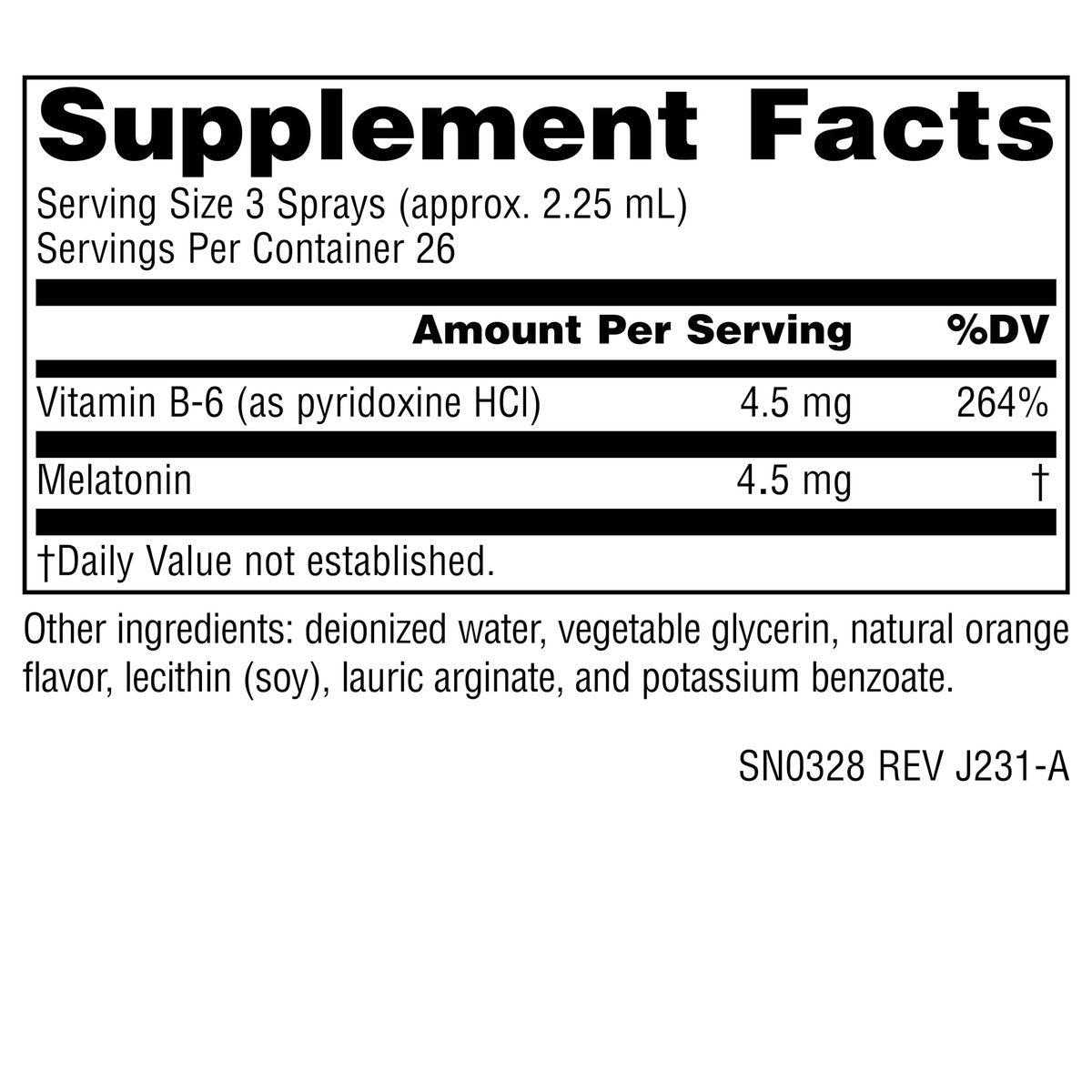 Source Naturals Sleep Science Melatonin NutraSpray – Orangen-Geschmack – 1,5 mg – 59 ml