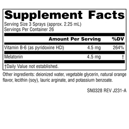 Source Naturals Sleep Science Melatonin NutraSpray – Orangen-Geschmack – 1,5 mg – 59 ml