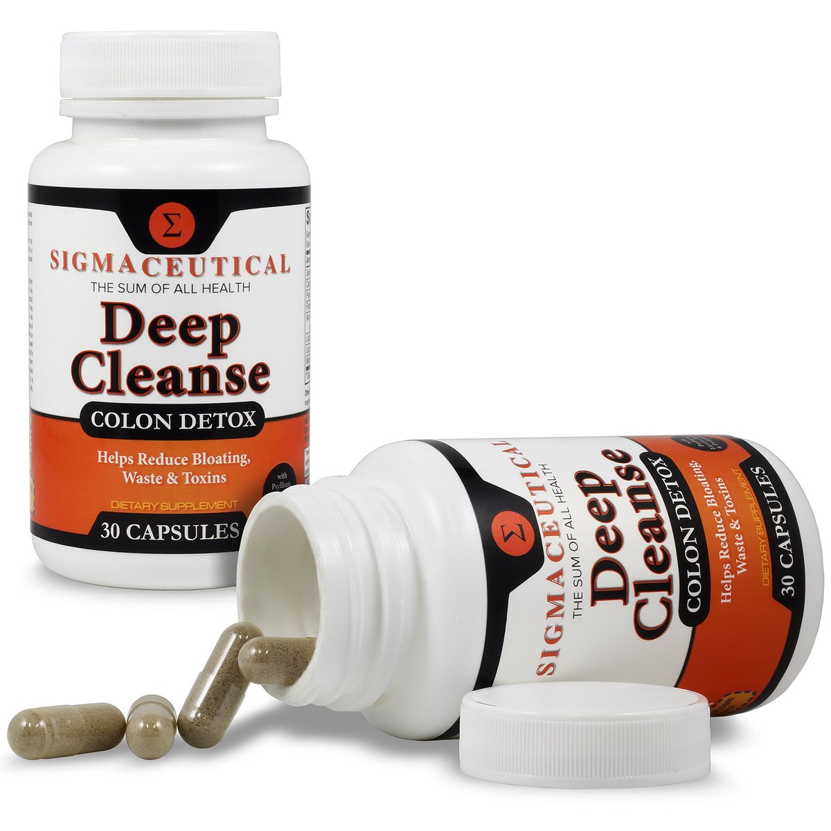 Sigmaceutical 1-Tages-Darmreinigung – Detox & Abführmittel – 30 Kapseln