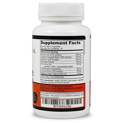 Sigmaceutical 1-Tages-Darmreinigung – Detox & Abführmittel – 30 Kapseln