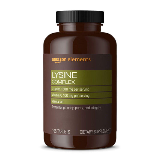 Lysin-Komplex mit Vitamin C – 195 Tabletten, vegetarisch, Immununterstützung
