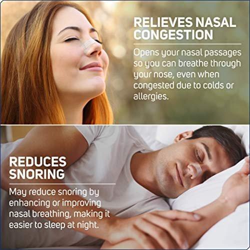Clear Passage Nasal Strips Extra Strength, 26 Stück | Befreit die Nase sofort, verbessert den Schlaf, reduziert Schnarchen und lindert Nasenverstopfung durch Erkältungen und Allergien