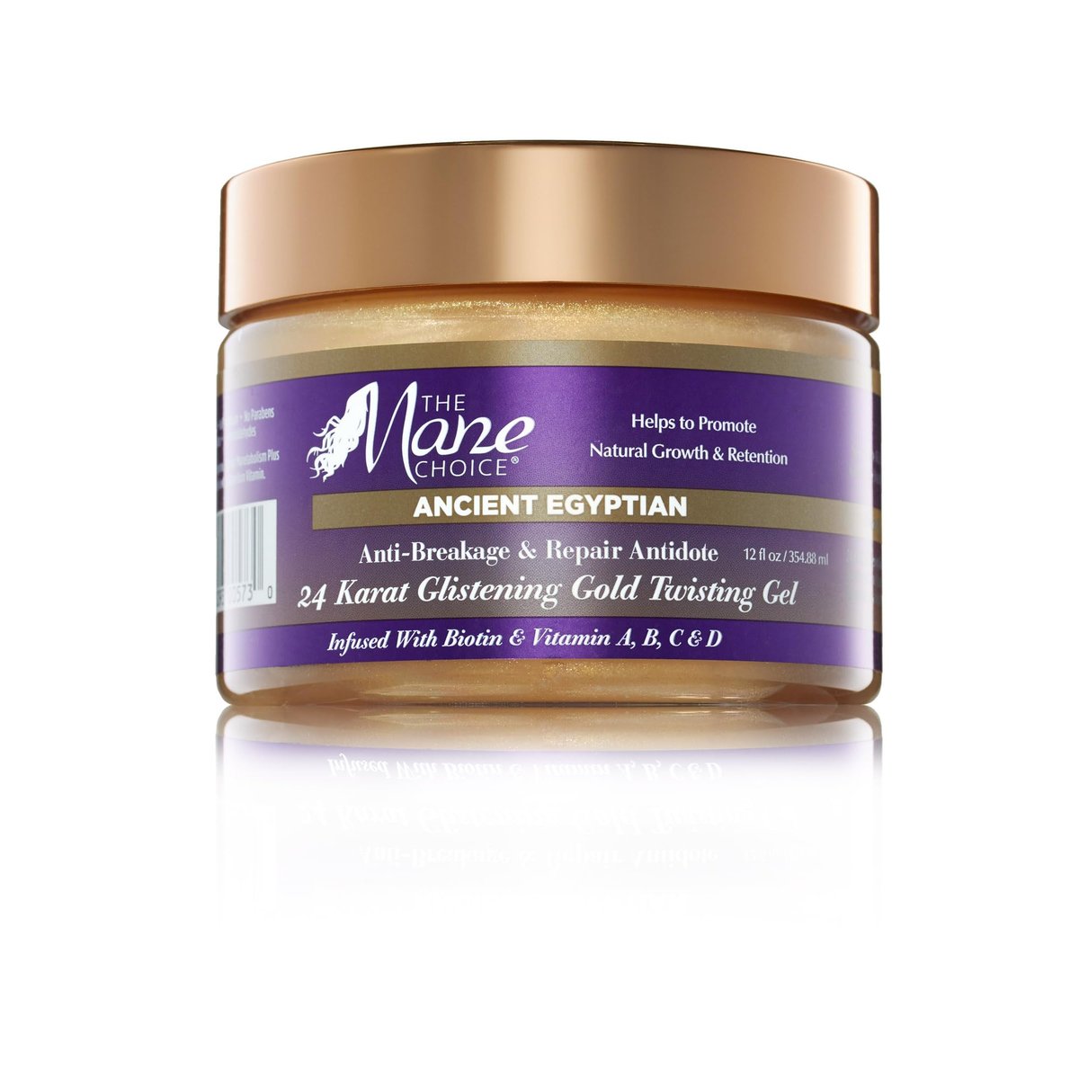 The Mane Choice Ancient Egyptian Anti-Breakage & Repair 24 Karat Gold Twisting Haargel – Definition & Glanz für trockenes, geschädigtes, coloriertes oder chemisch behandeltes Haar – bekämpft Spliss – 355 ml